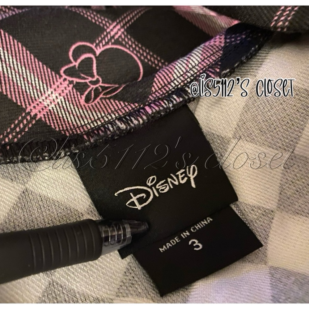 Torrid x Disney Minnie Mouse Pink & Black Plaid Skirtall Jumper Dress 3X 22 24 - Picture 7 of 15
